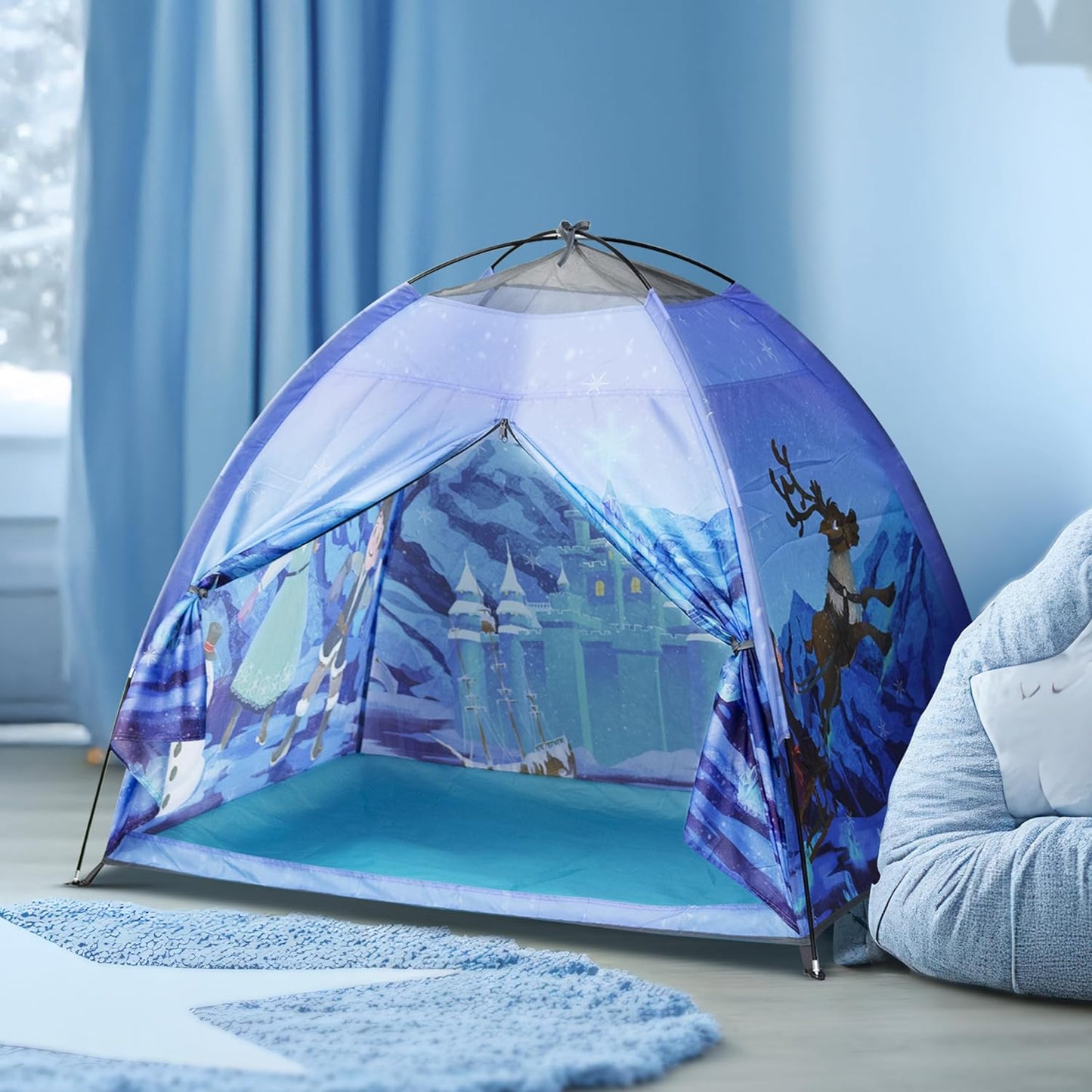 Kids Foldable Play Tent β Indoor & Outdoor Playhouse, Snow Theme, Water-Repellent, Easy Assembly, Portable Storage (2β6 Years)