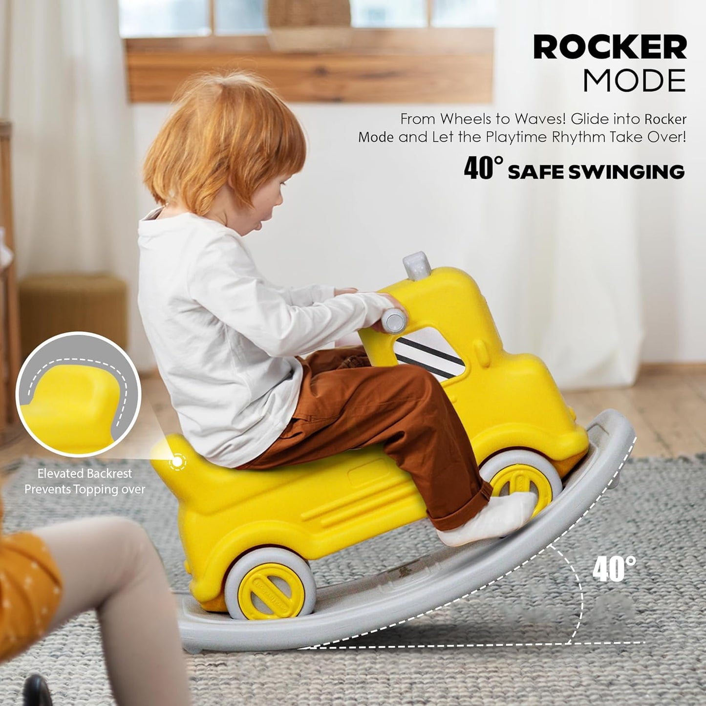 3-in-1 Rock & Roll Ride-On β Push Car, Rocking Horse & Balance Board for Toddlers (12 Months β 5 Years)