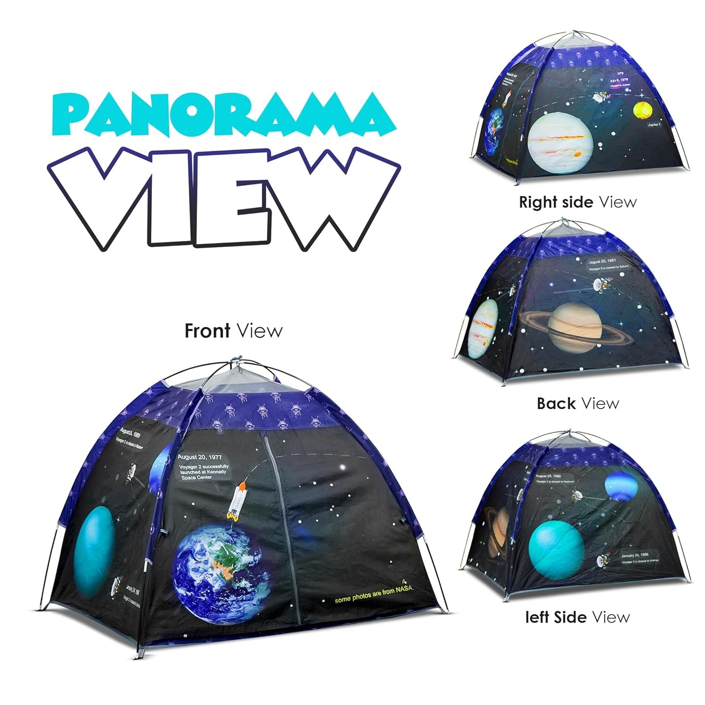 Kids Foldable Play Tent β Indoor & Outdoor Playhouse, Planet Theme, Water-Repellent, Easy Assembly, Portable Storage (2+ Years)