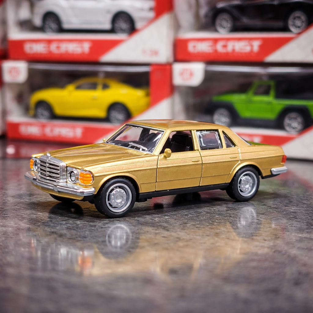 Die Cast Classic Sedan Toy Car | Metal Body Collectible Model