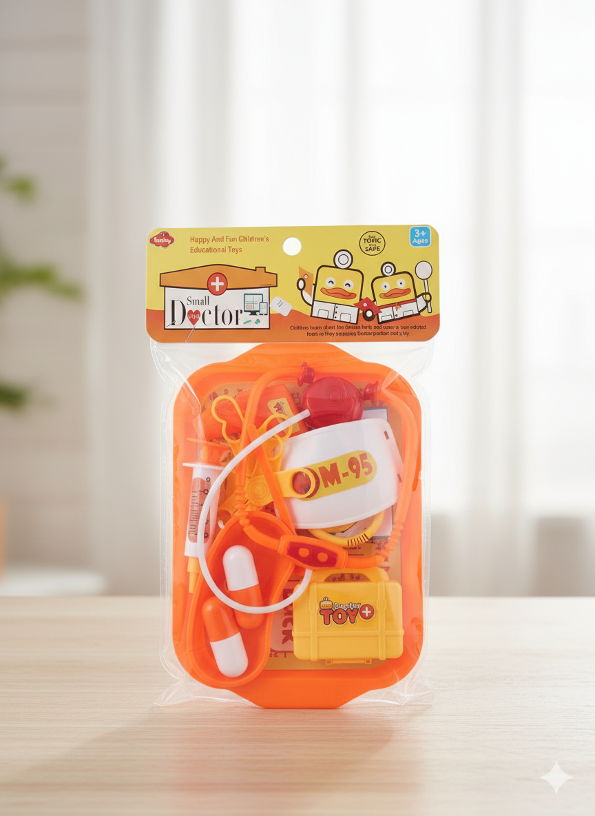 Happy Meal Toys Deluxe Plastic Burger Pretend Play Food Set for Kids Ages 3+ | Educational Fast Food Kitchen Role Play Toy