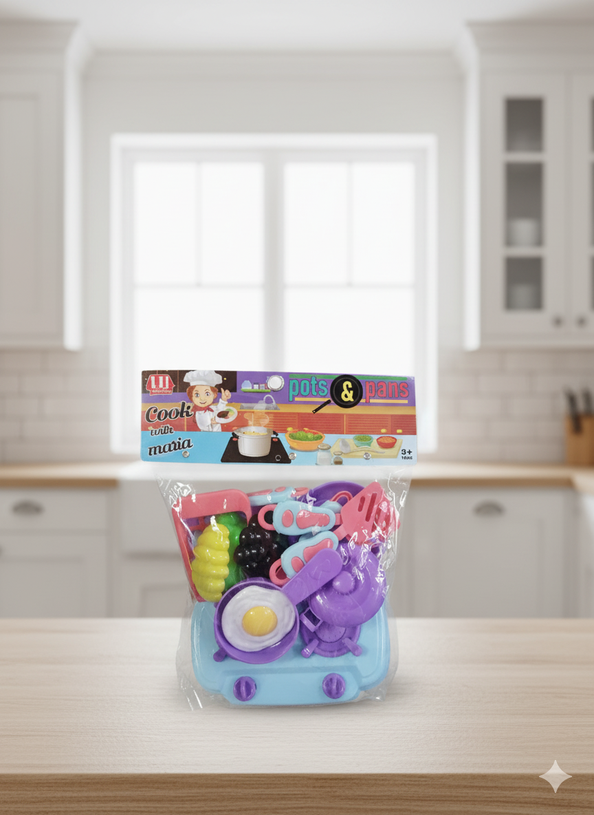 6-in-1 Deluxe Kids Pretend Play Combo Set: Transforming Kitchen, Doctor Kit, and Tool Workbench with Carry Case