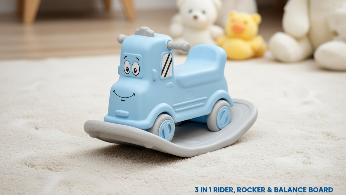 3-in-1 Rock & Roll Ride-On β Push Car, Rocking Horse & Balance Board for Toddlers (12 Months β 5 Years)