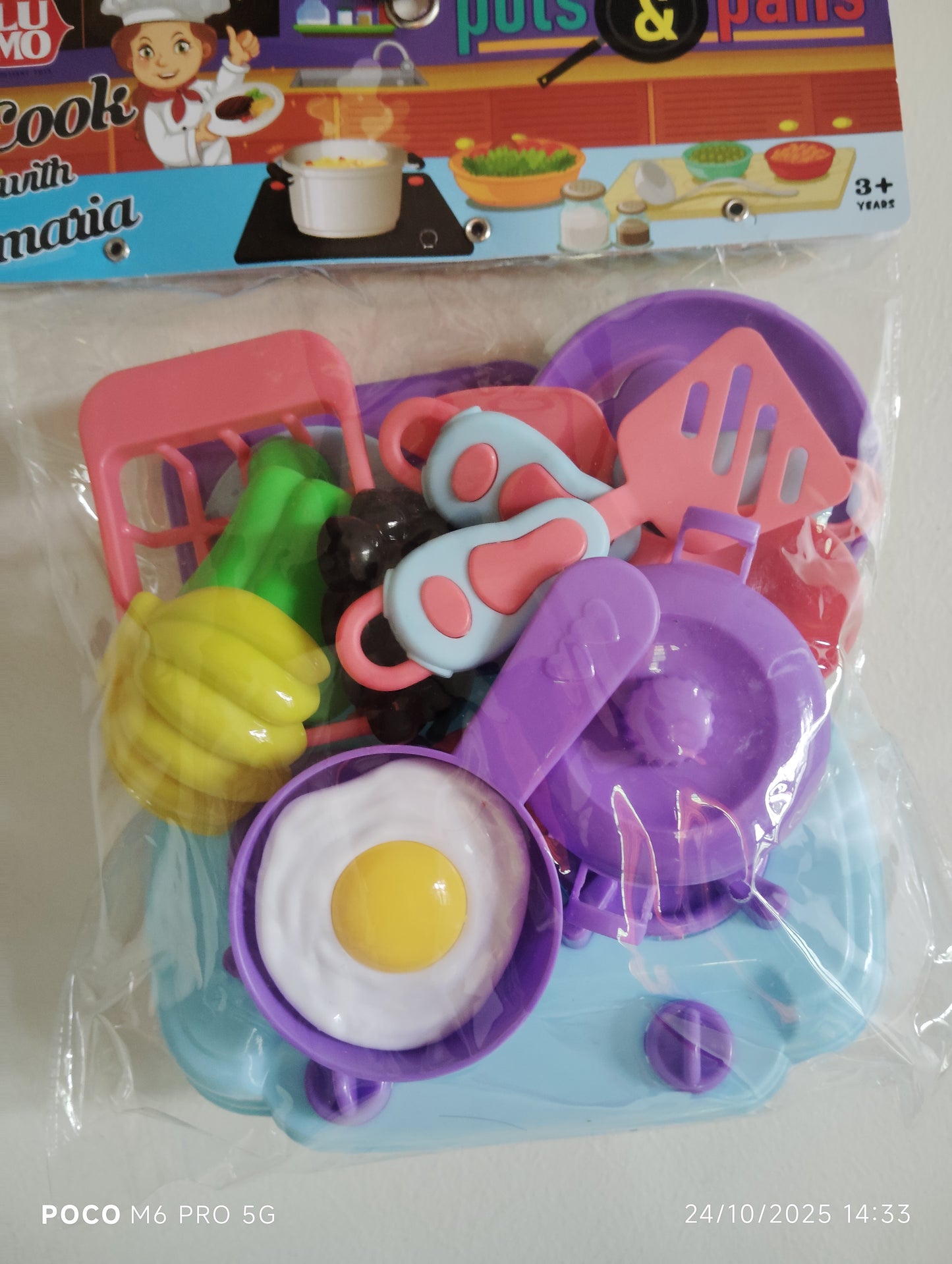 Mini Chef Kitchen Accessories - Pots, Pans & Food Set