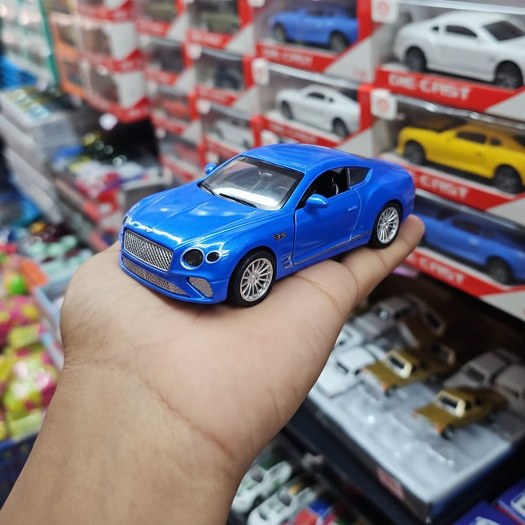 Blue Luxury Die-Cast Car | Metal Sports Model Toy