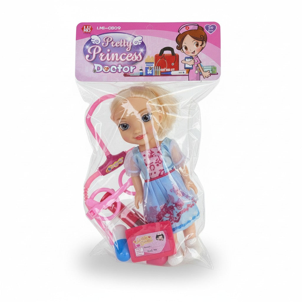 Pretty Princess Doctor Doll Play Set for Kids (3+)