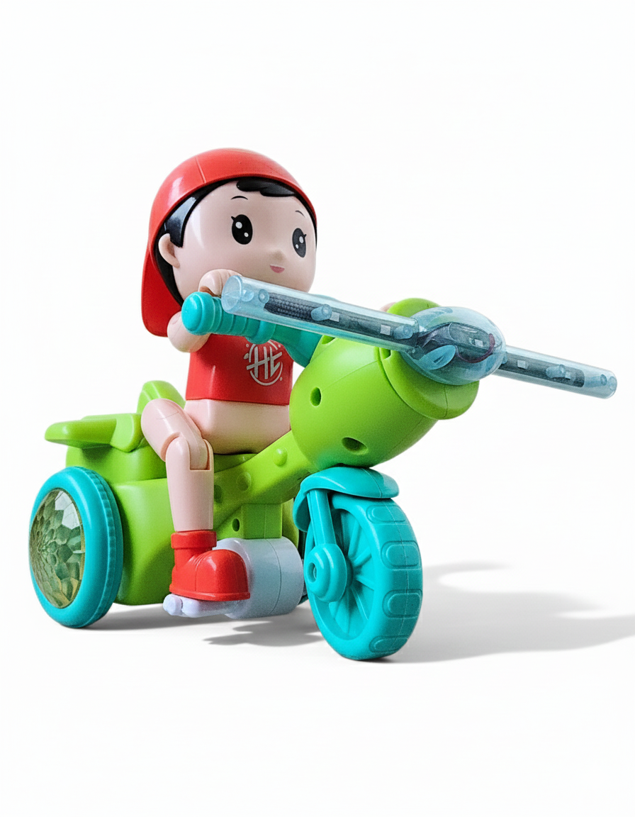 Cool Tricycles Stunt Toy – 360° Rotating Light & Music (3+)