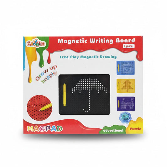 Magnetic Writing Board for Kids | Reusable Drawing Pad with Stylus | Montessori Educational Toy (3+ Years)