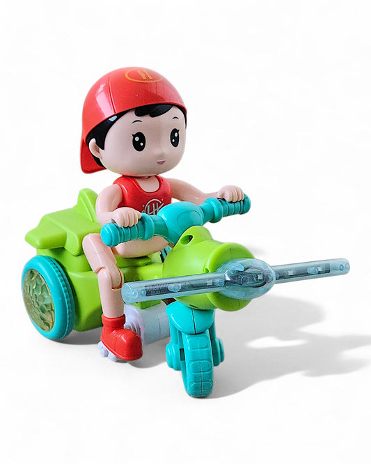 Cool Tricycles Stunt Toy – 360° Rotating Light & Music (3+)