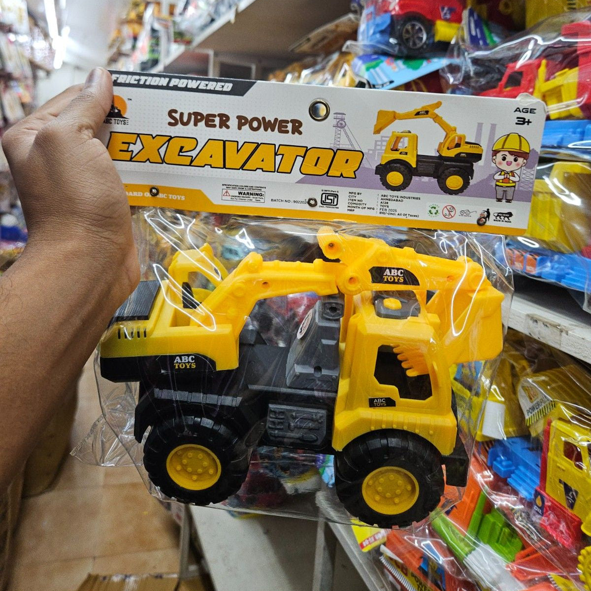 Super Power Excavator Toy Truck – Friction Powered Construction Vehicle for Kids