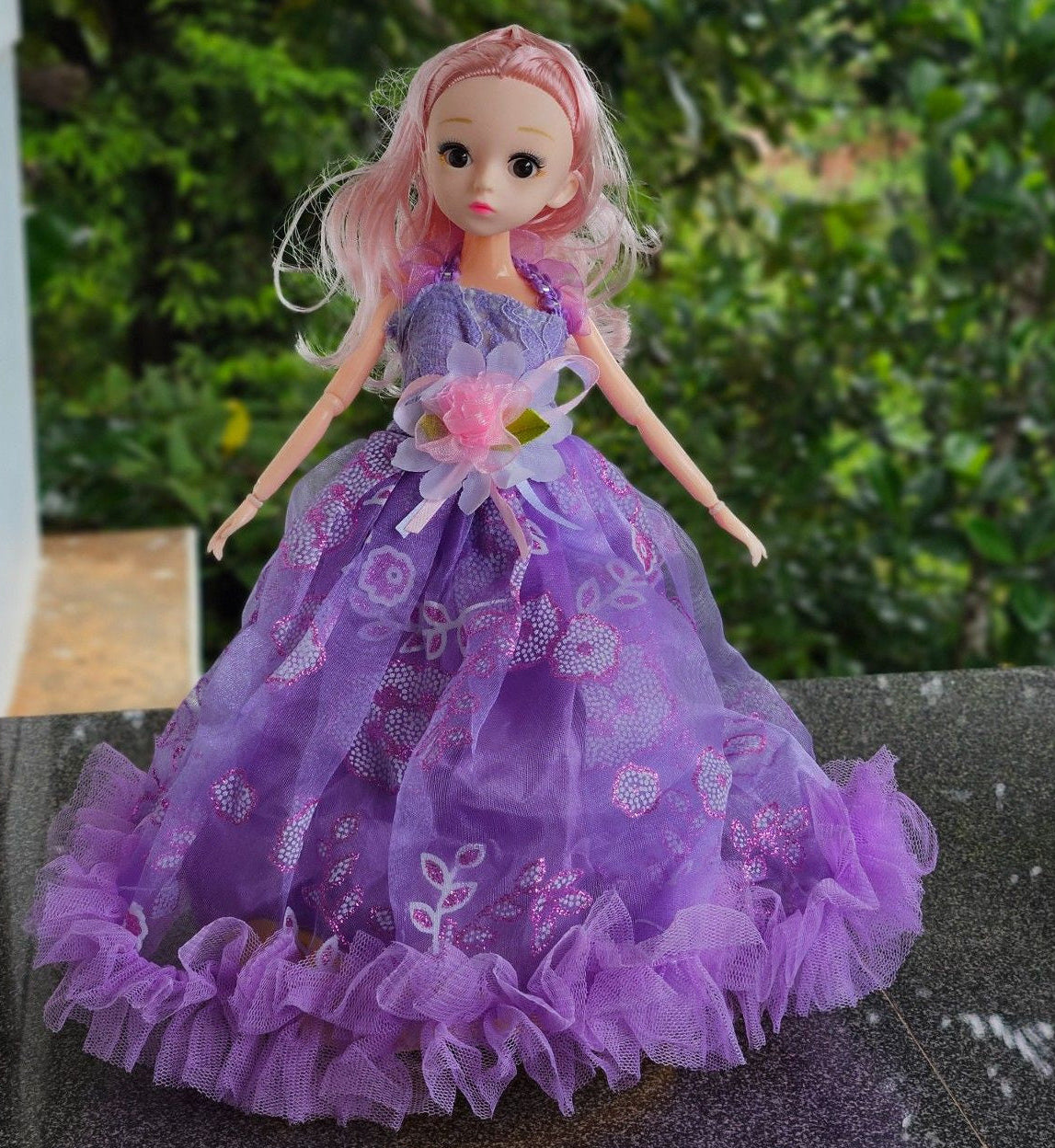 Fianna Princess Doll - Joints Rotate 360° | Music/Rotation Steps Feature | Collectible Fashion Doll Toy