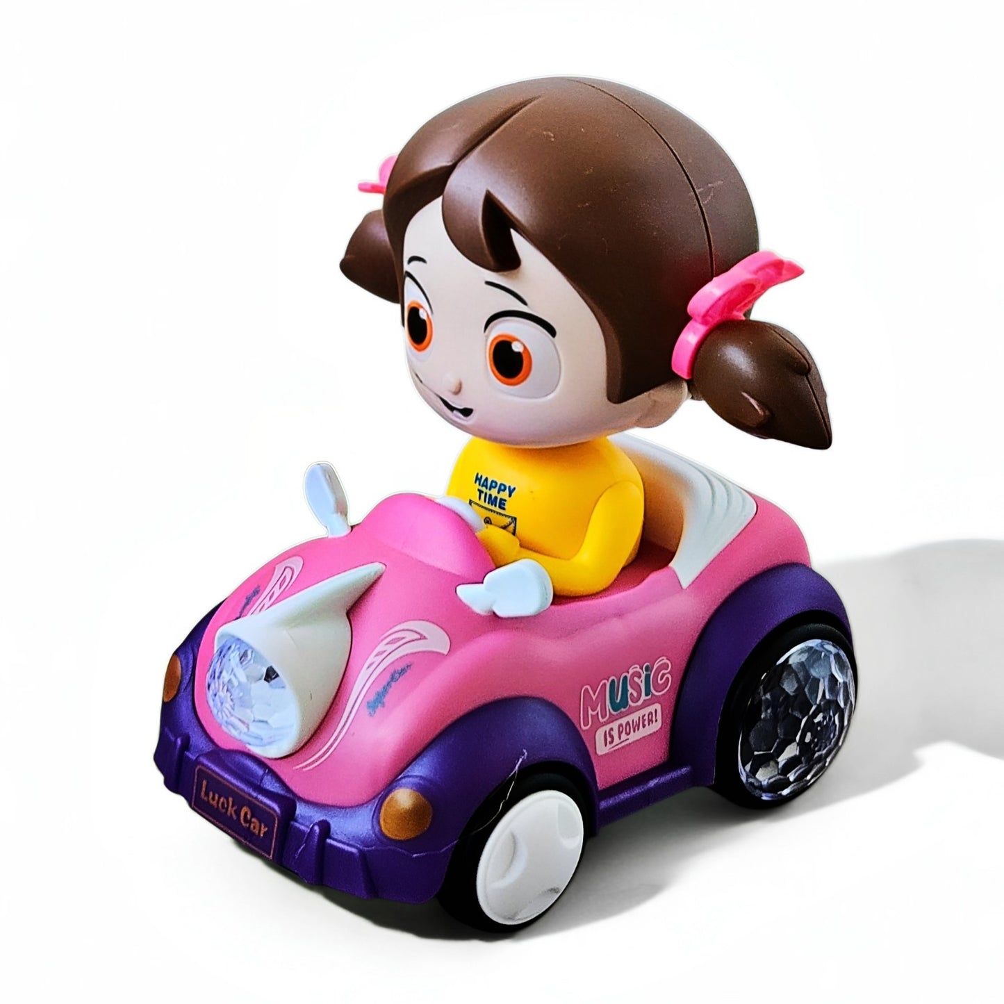 Cute Automatic Girl Car Toy With Music & Lights – Perfect Gift for Kids 3+