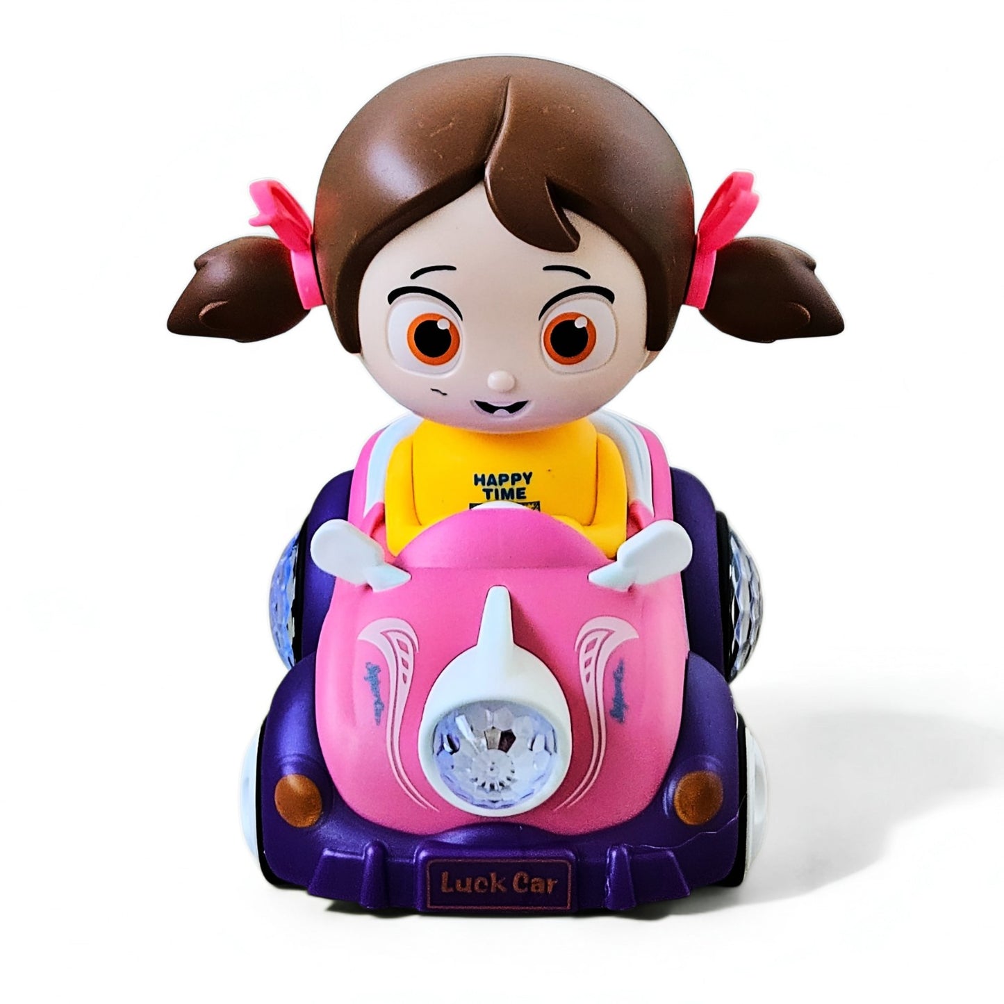 Cute Automatic Girl Car Toy With Music & Lights – Perfect Gift for Kids 3+