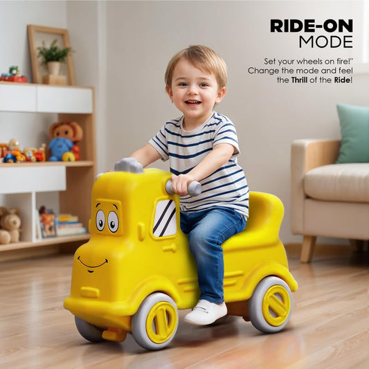 3-in-1 Rock & Roll Ride-On – Push Car, Rocking Horse & Balance Board for Toddlers (12 Months – 5 Years)