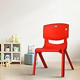 Kids Plastic Chair – Durable & Lightweight, 9.3" Seat Height, Indoor & Outdoor Use, Comfortable & Ergonomic for Boys & Girls 2+ Years, Pink