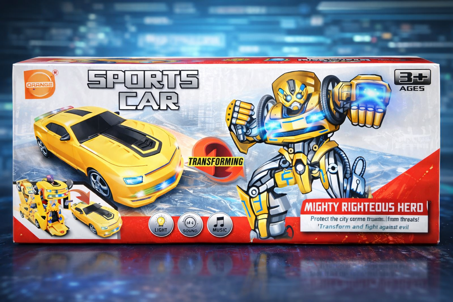 Transforming Sports Car Robot Toy