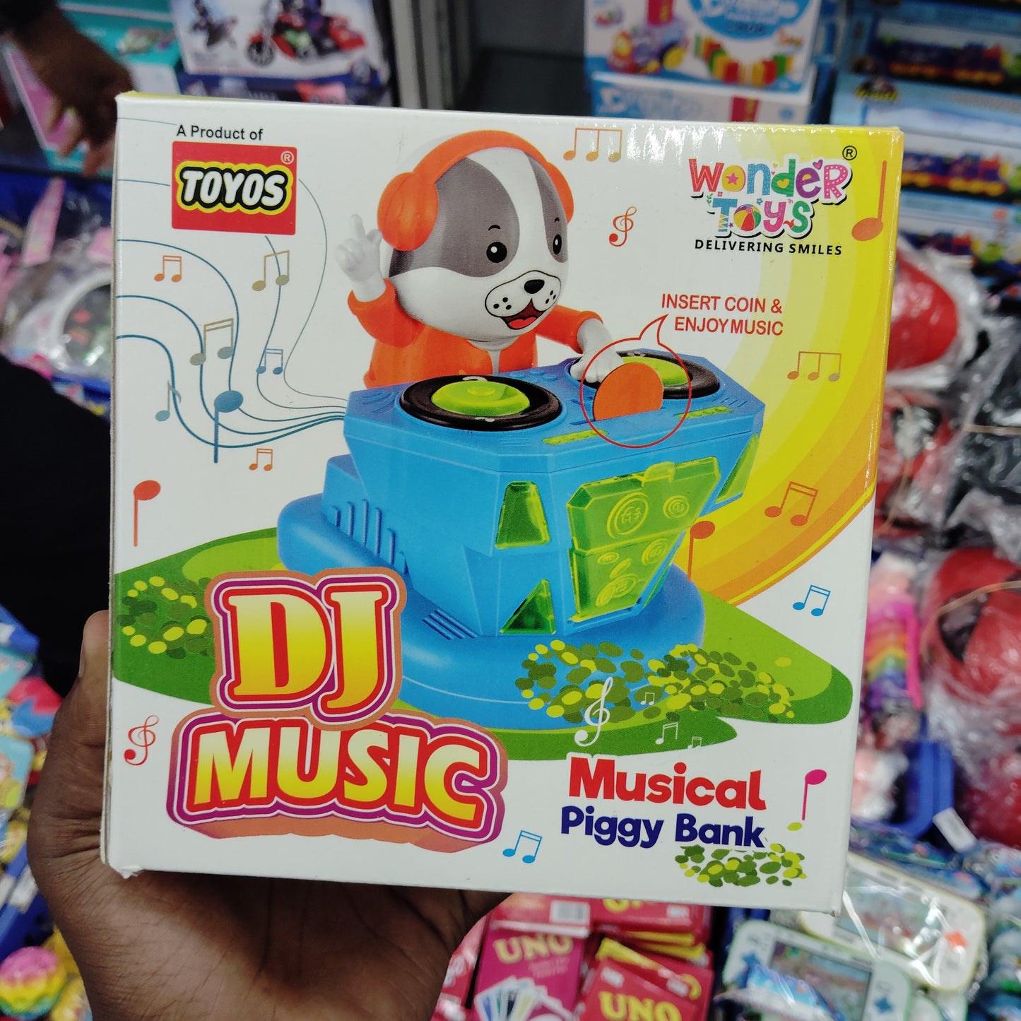 DJ Music Piggy Bank for Kids – Light & Sound Coin Bank Toy (3+)