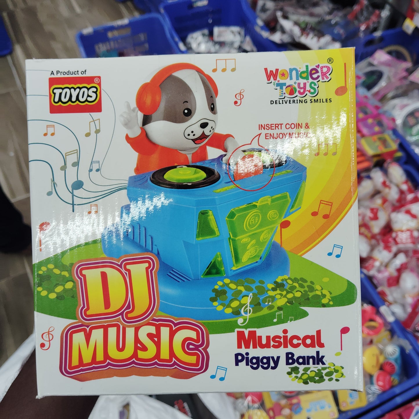 DJ Music Piggy Bank for Kids – Light & Sound Coin Bank Toy (3+)