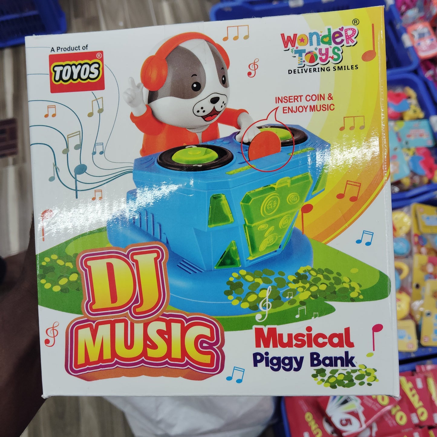 DJ Music Piggy Bank for Kids – Light & Sound Coin Bank Toy (3+)