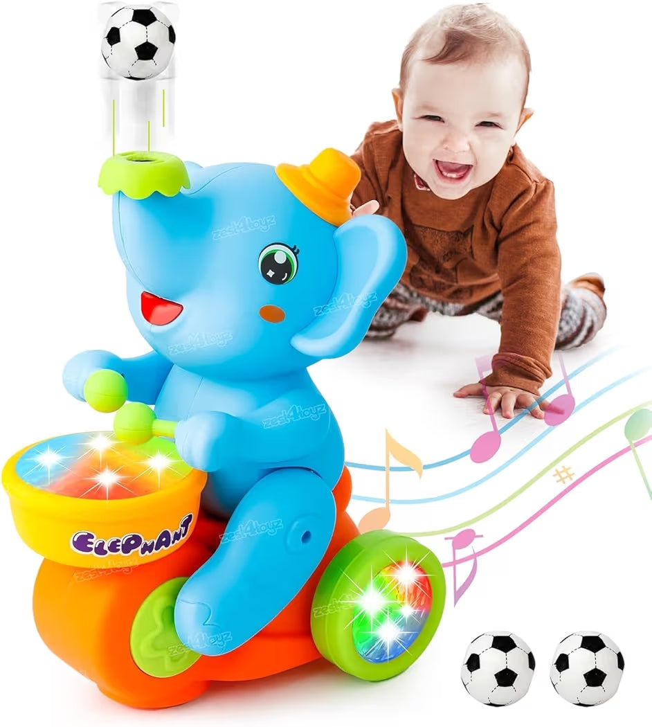 Musical Elephant Toy for Kids – Lights, Music & Dancing (3+)